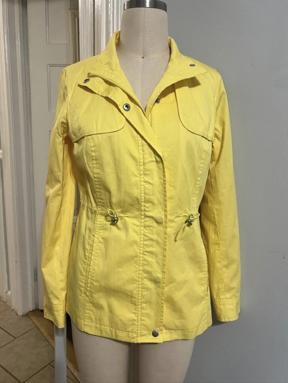St. John's Bay Women's Utility Jacket – Yellow – Size M – NWT